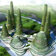 Illustration for article titled Dubai Got It Wrong: Hill-Shaped Green Buildings Are The Future